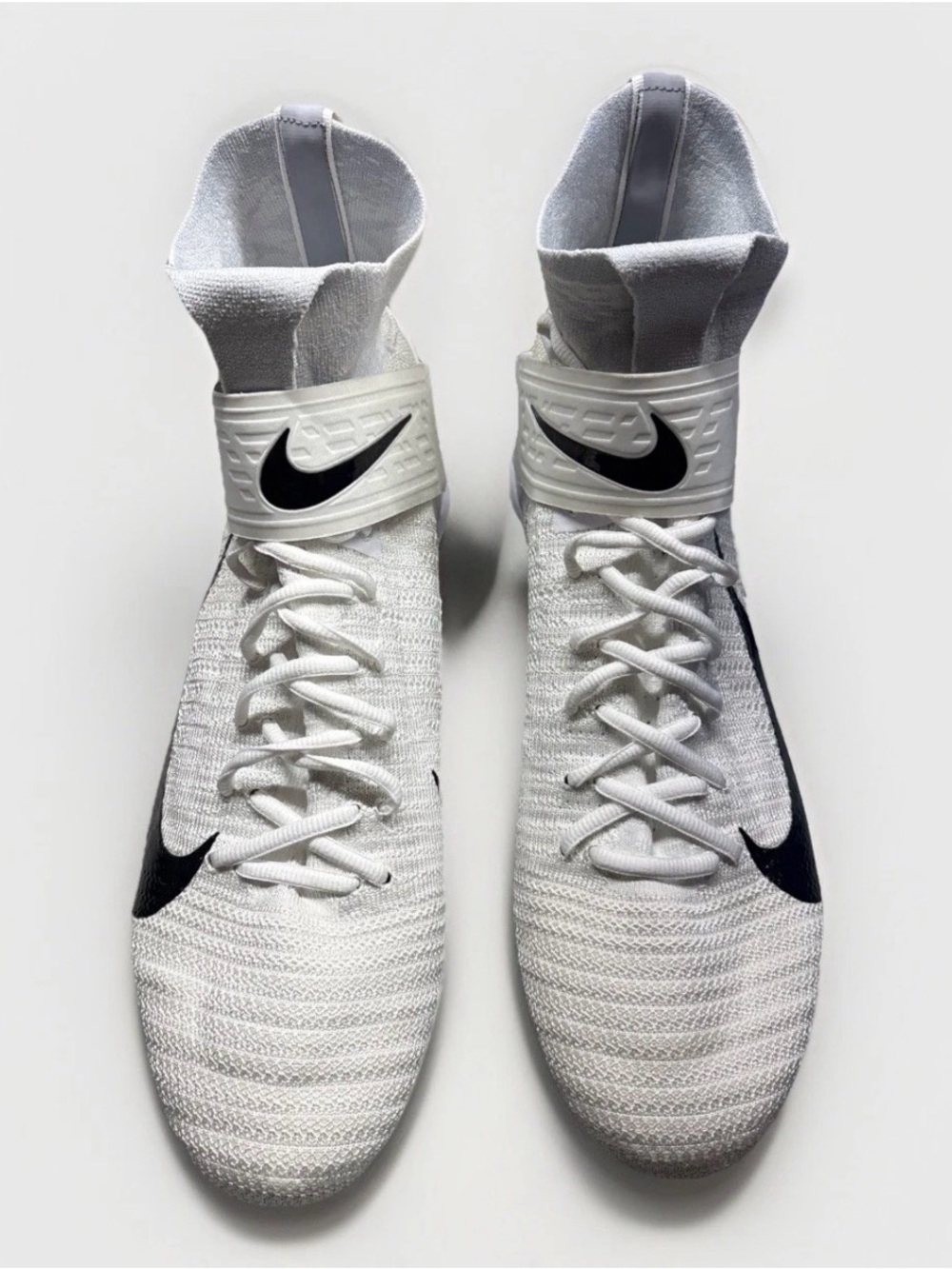 Nike Alpha Menace Elite 2 Flyknit White Men’s Football Cleats Sz 12 CI1530-100